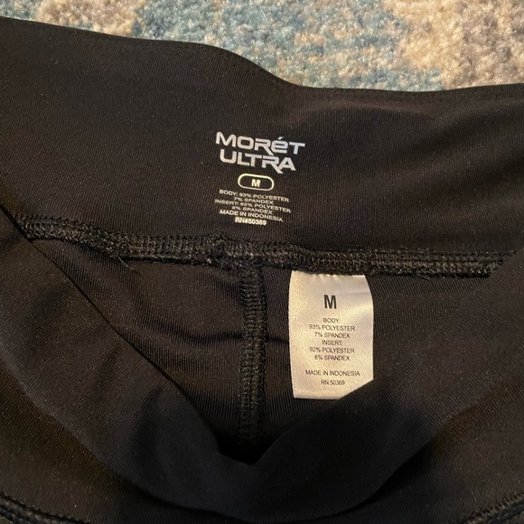New Moret Ultra Black Double Short Spandex size M - Picture 4 of 4